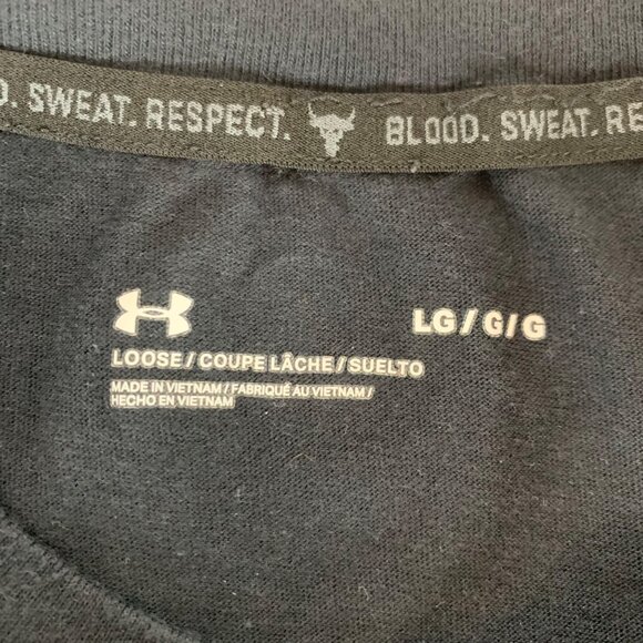 Project Rock Under Armour Iron Paradise Short Sleeve Shirt 1370483-001 Large - Picture 4 of 7